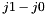 $j1-j0$